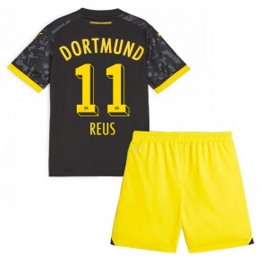Borussia Dortmund Marco Reus #11 Dětské Venkovní dres komplet 2023-24 Krátký Rukáv (+ trenýrky)